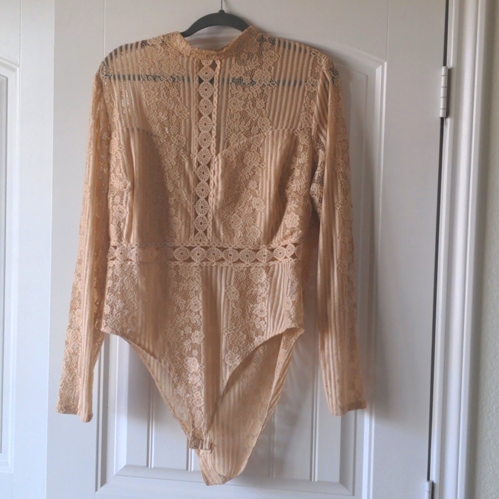 Nude Lace Bodysuit